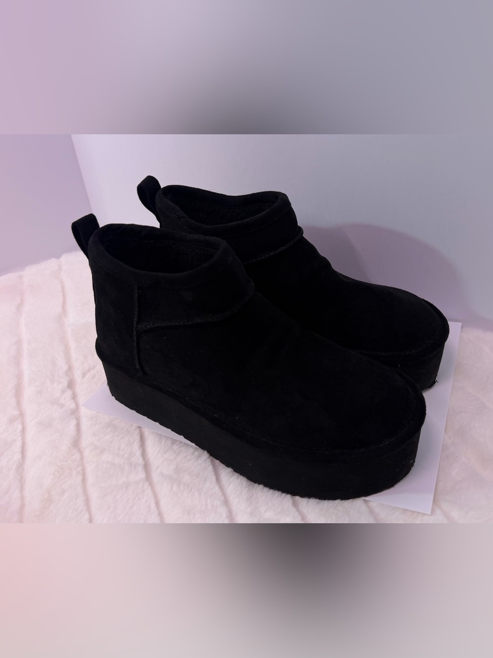 Madden Girl Black Suede Ankle Boot